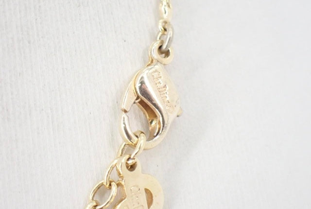 christian dior vintage heart necklace