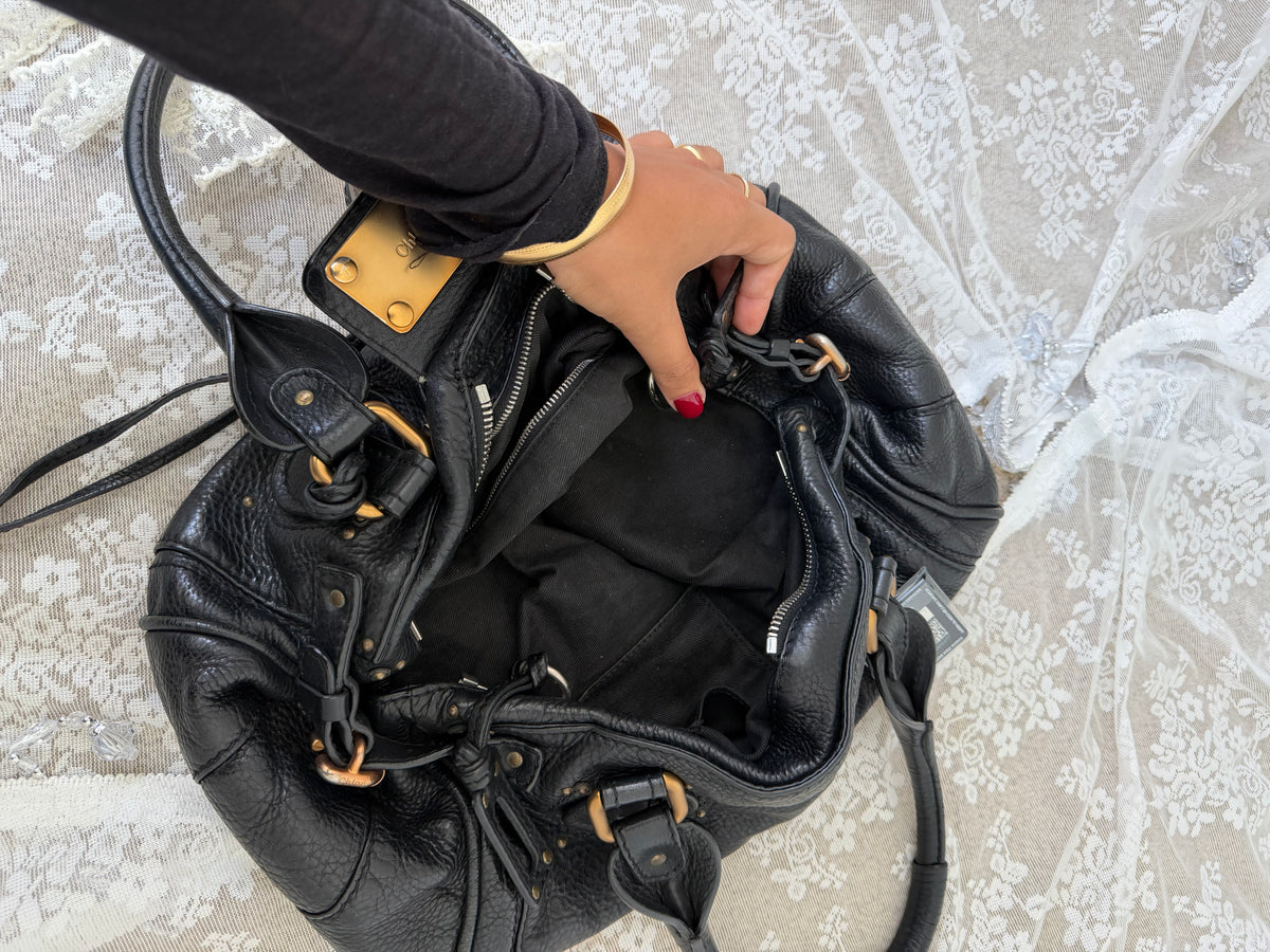 CHLOE VINTAGE PADDINGTON BAG IN BLACK