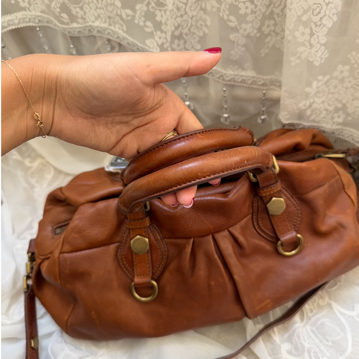 VINTAGE MARC BY MARC JACOBS CHESTNUT BROWN CLASSIC Q BAG