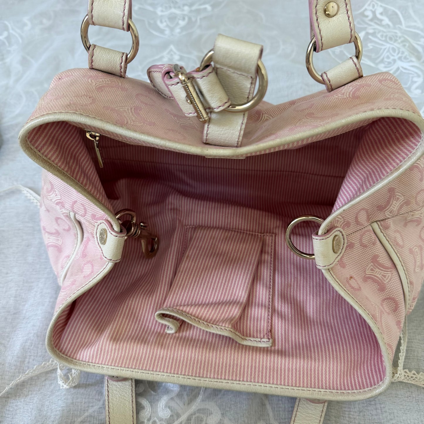 xovintage celine vintage lily c baby pink bag - Handbags