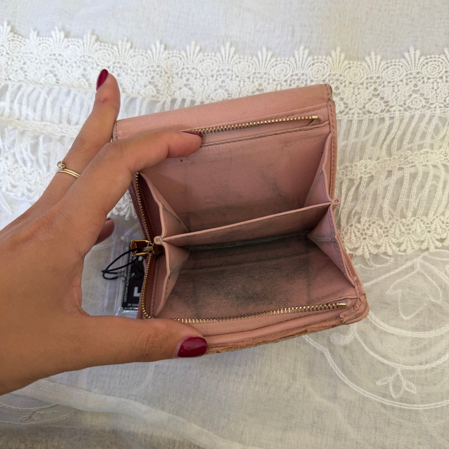 xovintage miu miu girly leather vintage wallet - Wallets