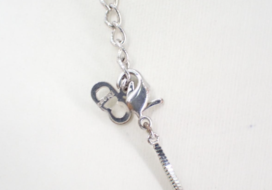 christian dior 2000s silver no. 2 necklace