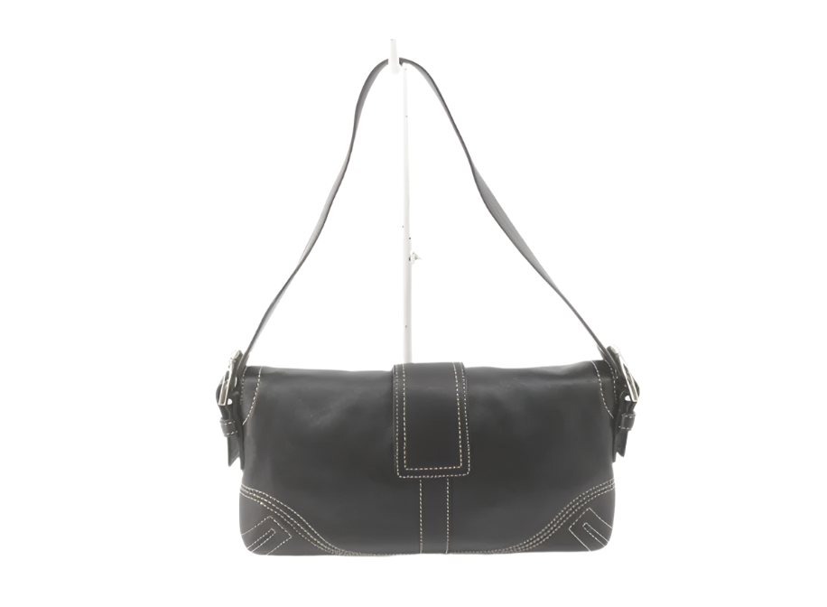 coach soho signature black bag