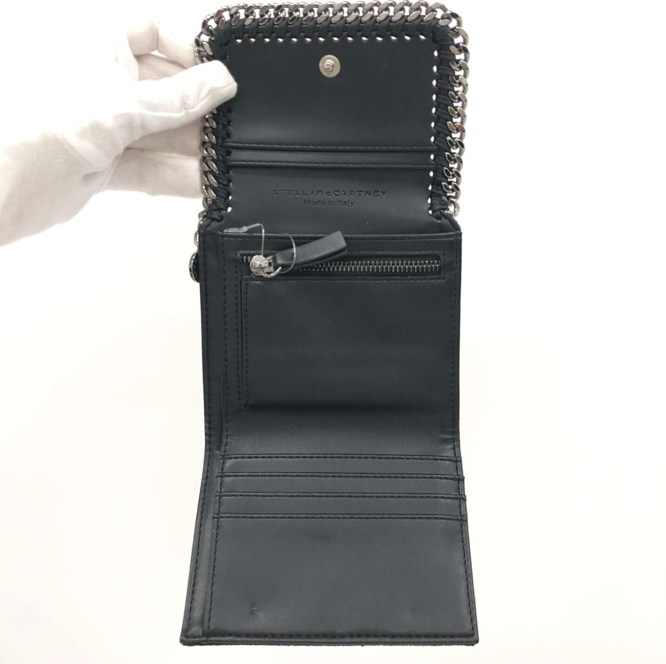 Stella McCartney Pre-Loved Black Falabella Wallet