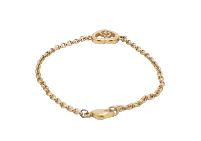 christian dior vintage heart bracelet