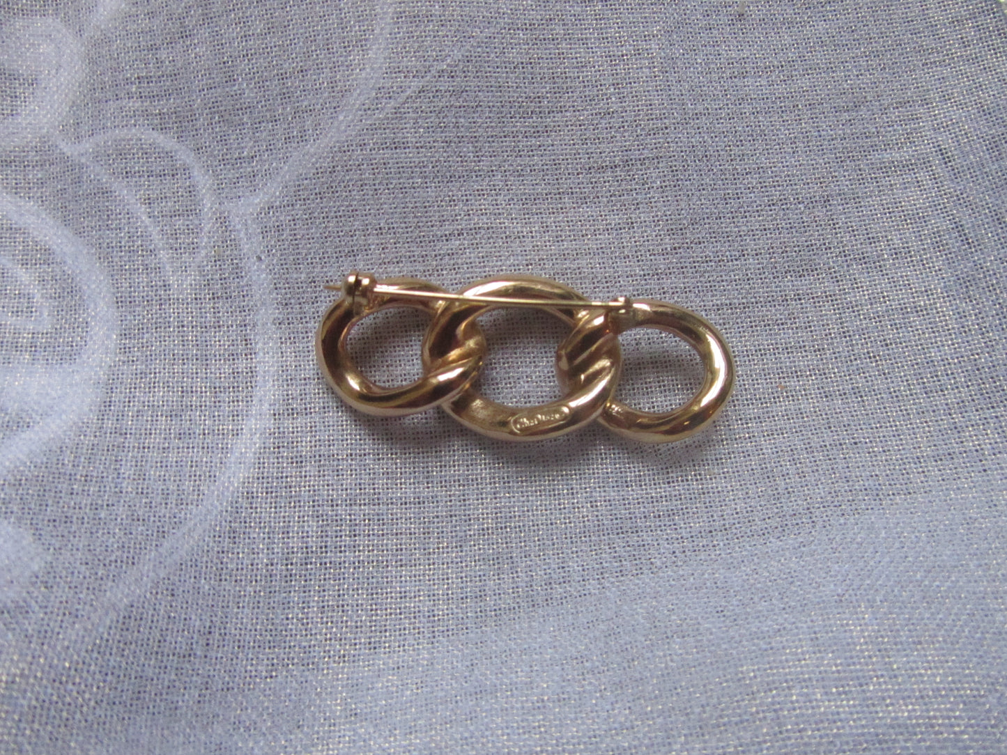 dior vintage rhinestone brooch