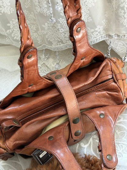 CHLOE VINTAGE SILVERADO BAG IN BROWN