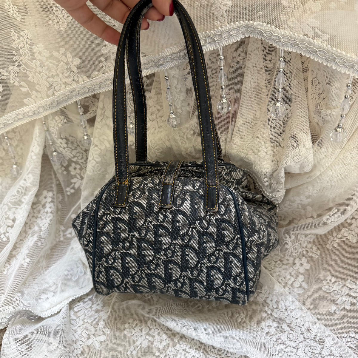 xovintage VINTAGE DIOR OBLIQUE D-BUCKLE 2000S BAG - Handbags