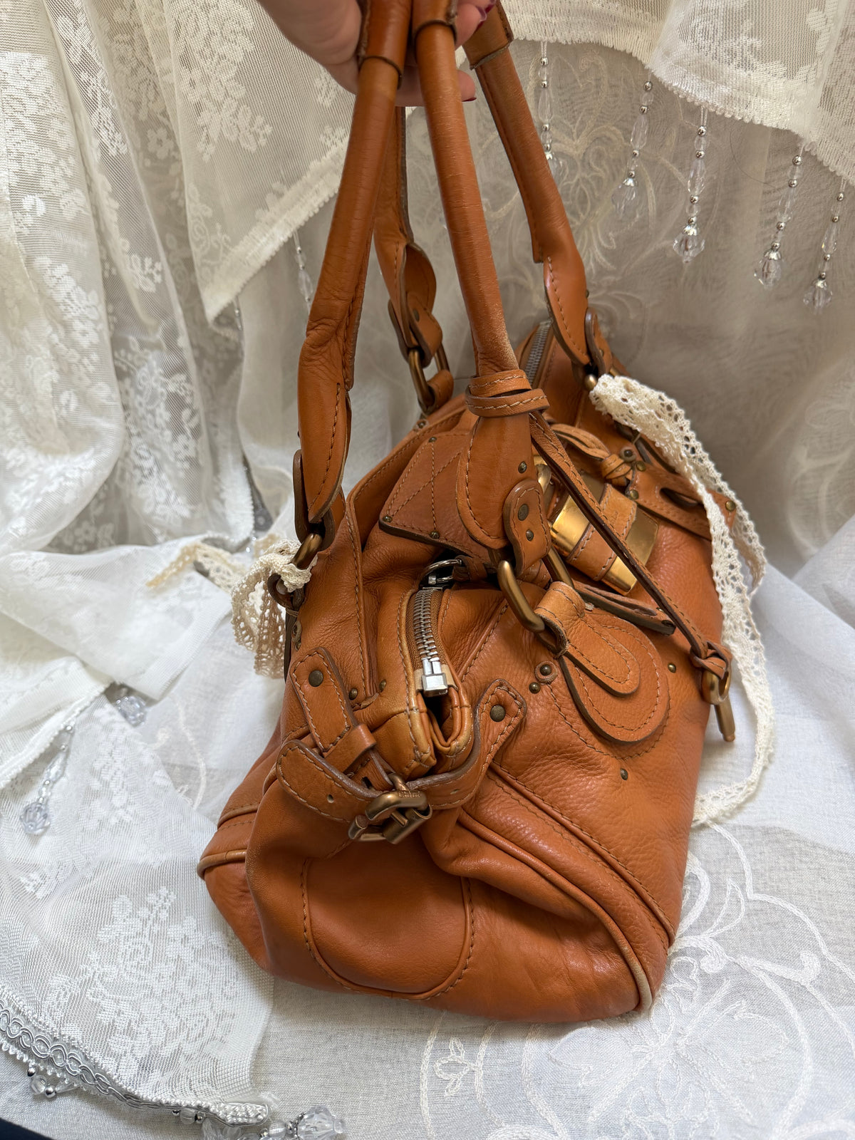 VINTAGE CHLOE PADDINGTON BAG IN TOFFEE