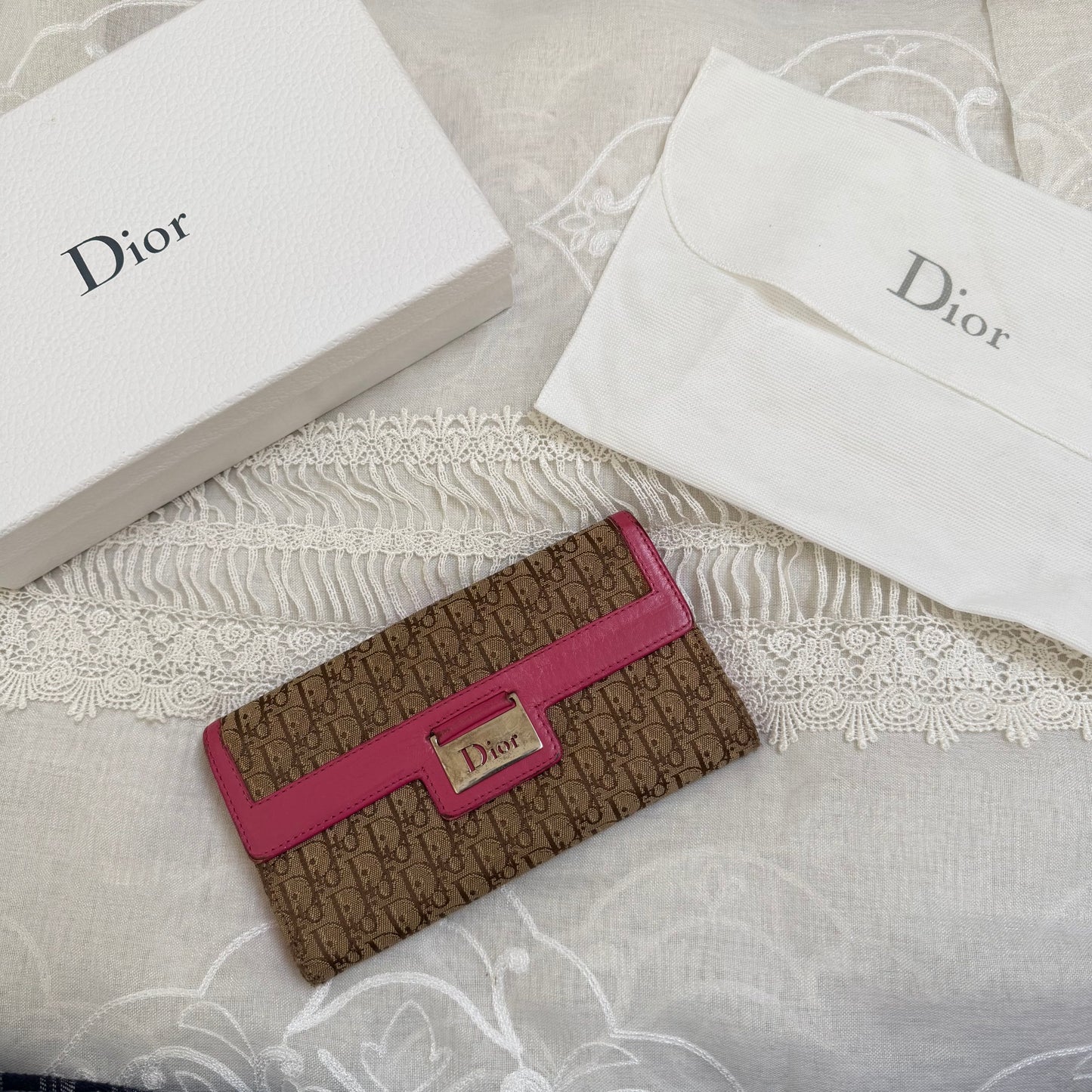 xovintage dior vintage "street chic" trotter wallet with box - Uncategorized
