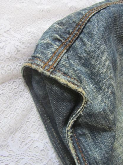 Close-up of blue bag with a white background