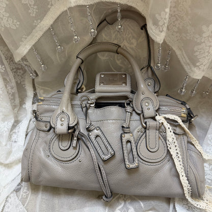 xovintage VINTAGE CHLOE PADDINGTON BAG W SILVER HARDWARE - Handbags