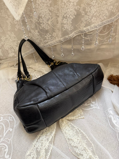 COACH VINTAGE MADISON MAGGIE SHOULDER BAG IN BLACK