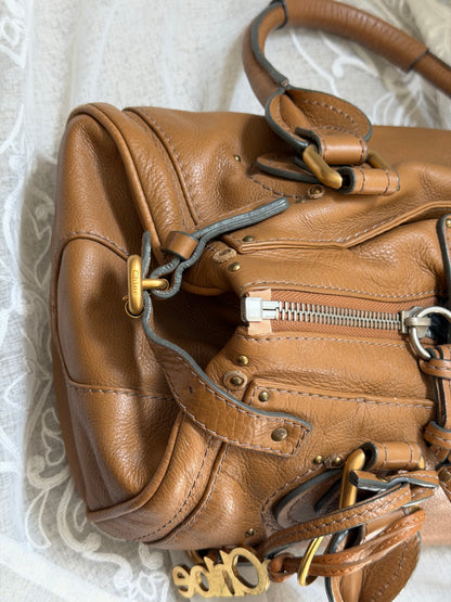 CHLOE VINTAGE PADDINGTON BAG IN BROWN