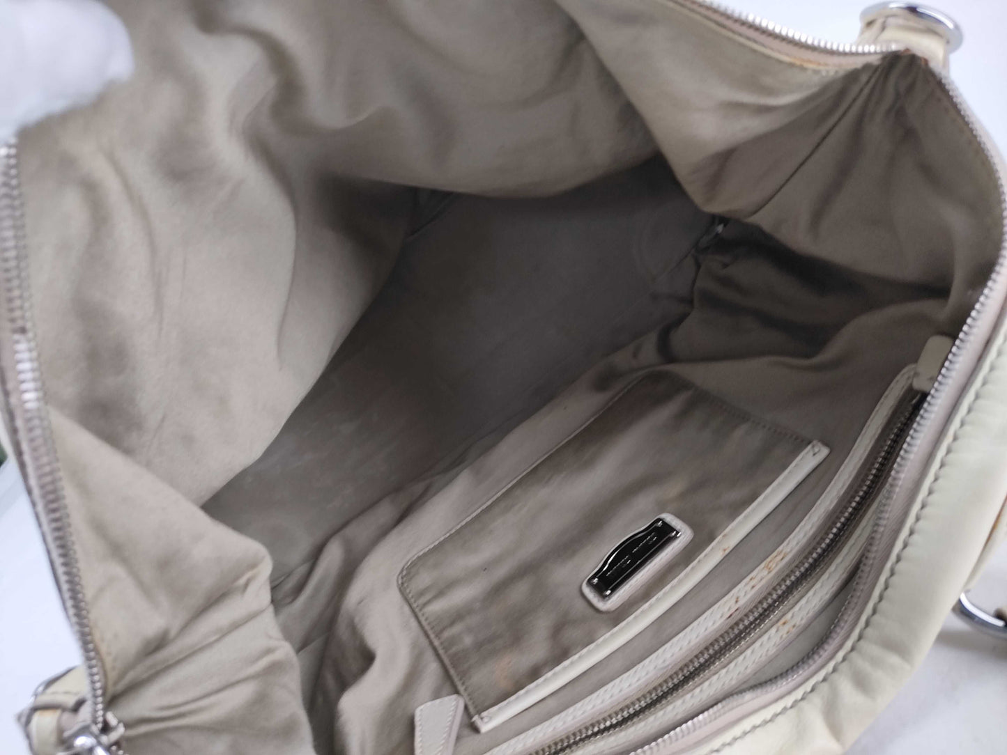 Miu Miu Vintage Heart Charm Ivory Bag