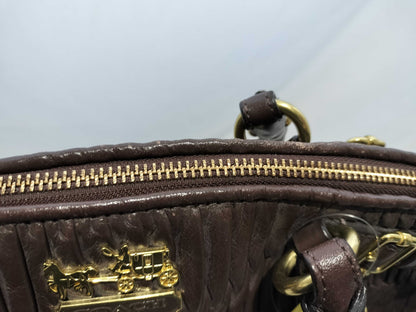 Coach Madison Gathered Leather Lindsey Vintage Satchel Bag