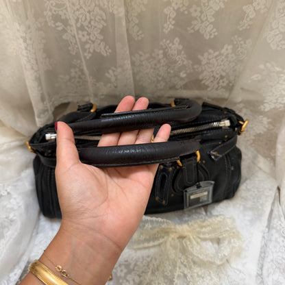 CHLOE VINTAGE PADDINGTON BAG IN BLACK