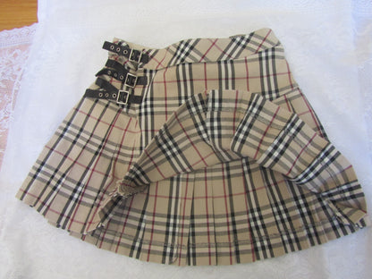 xovintage burberry blue label grunge belted vintage mini skirt cosmopolitan vintage