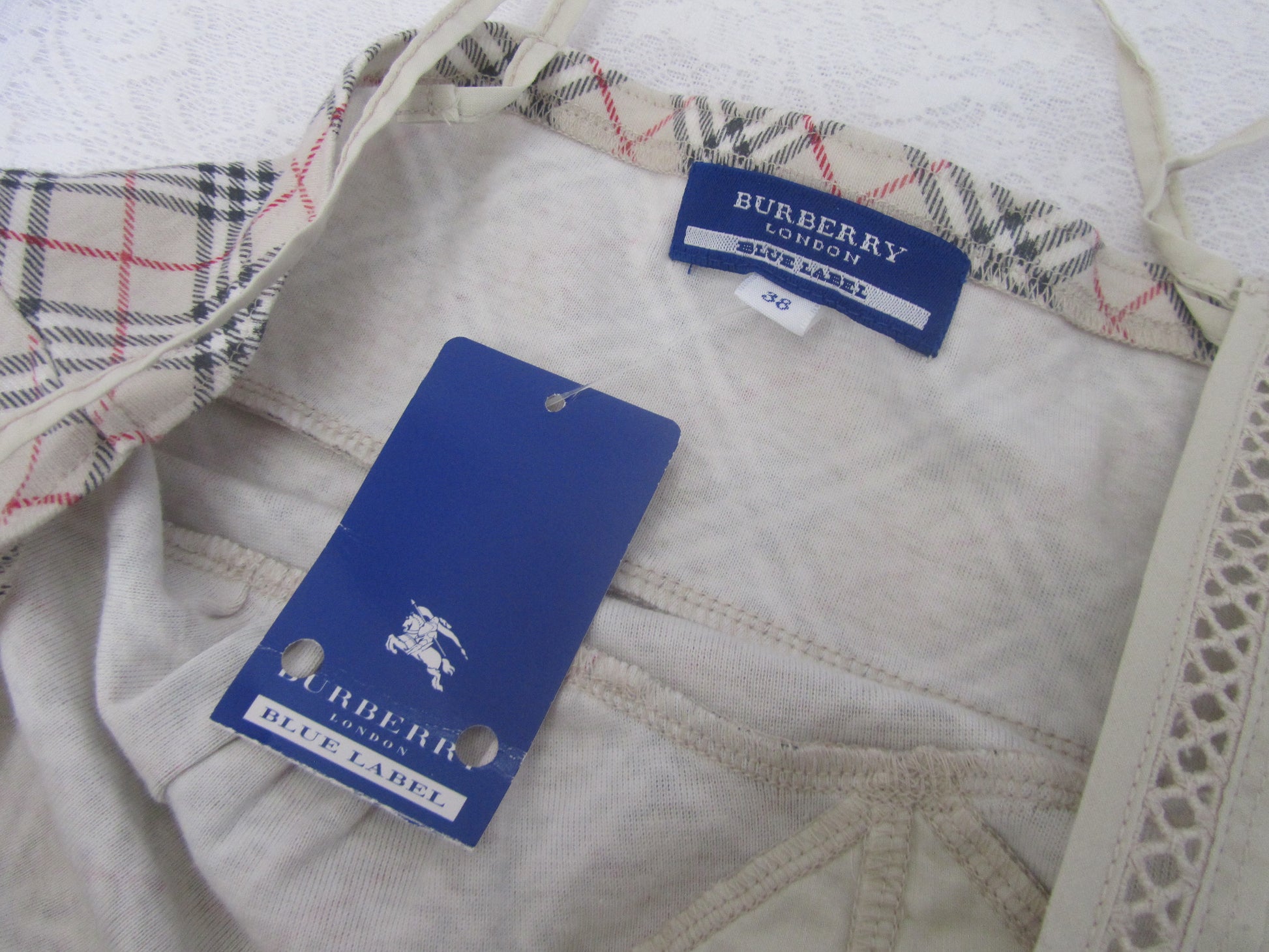 burberry blue label vintage girly camisole xovintage 