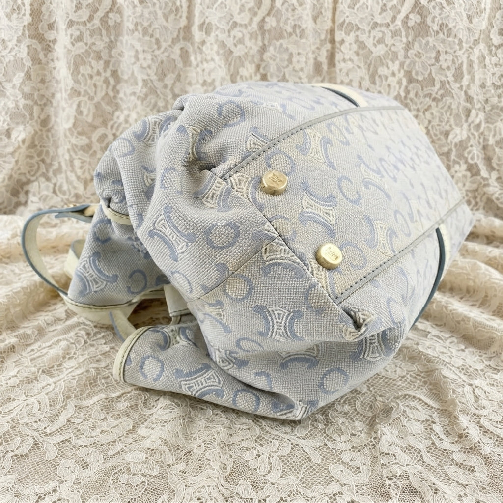 celine vintage lily c baby blue bag