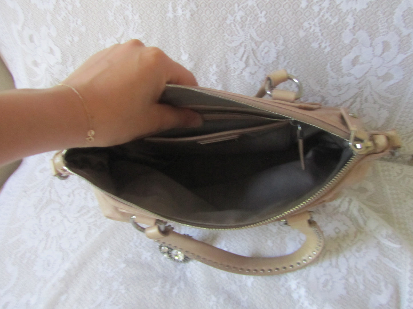 miu miu vintage heart charm vitello bag