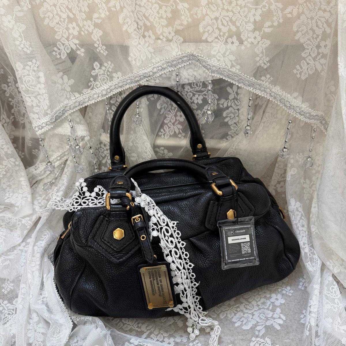 xovintage MARC BY MARC JACOBS BLACK VINTAGE CLASSIC Q GROOVEE BAG - Handbags