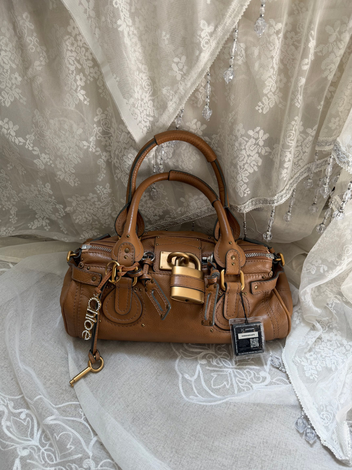 CHLOE VINTAGE PADDINGTON BAG IN BROWN