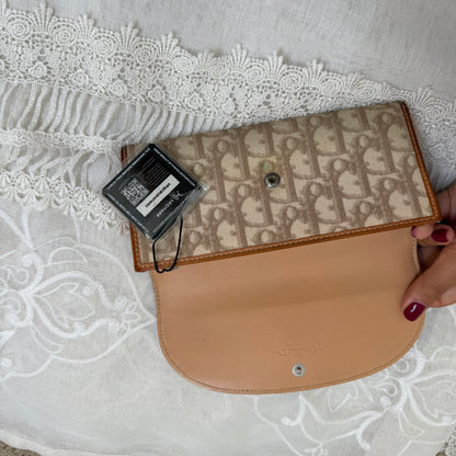 dior romantique heart detail vintage clutch wallet