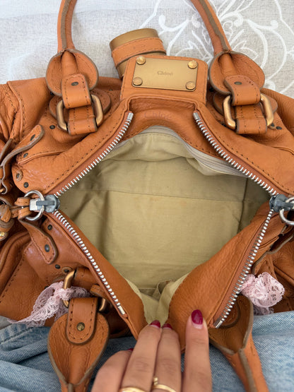 CHLOE VINTAGE PADDINGTON BAG IN TOFFEE