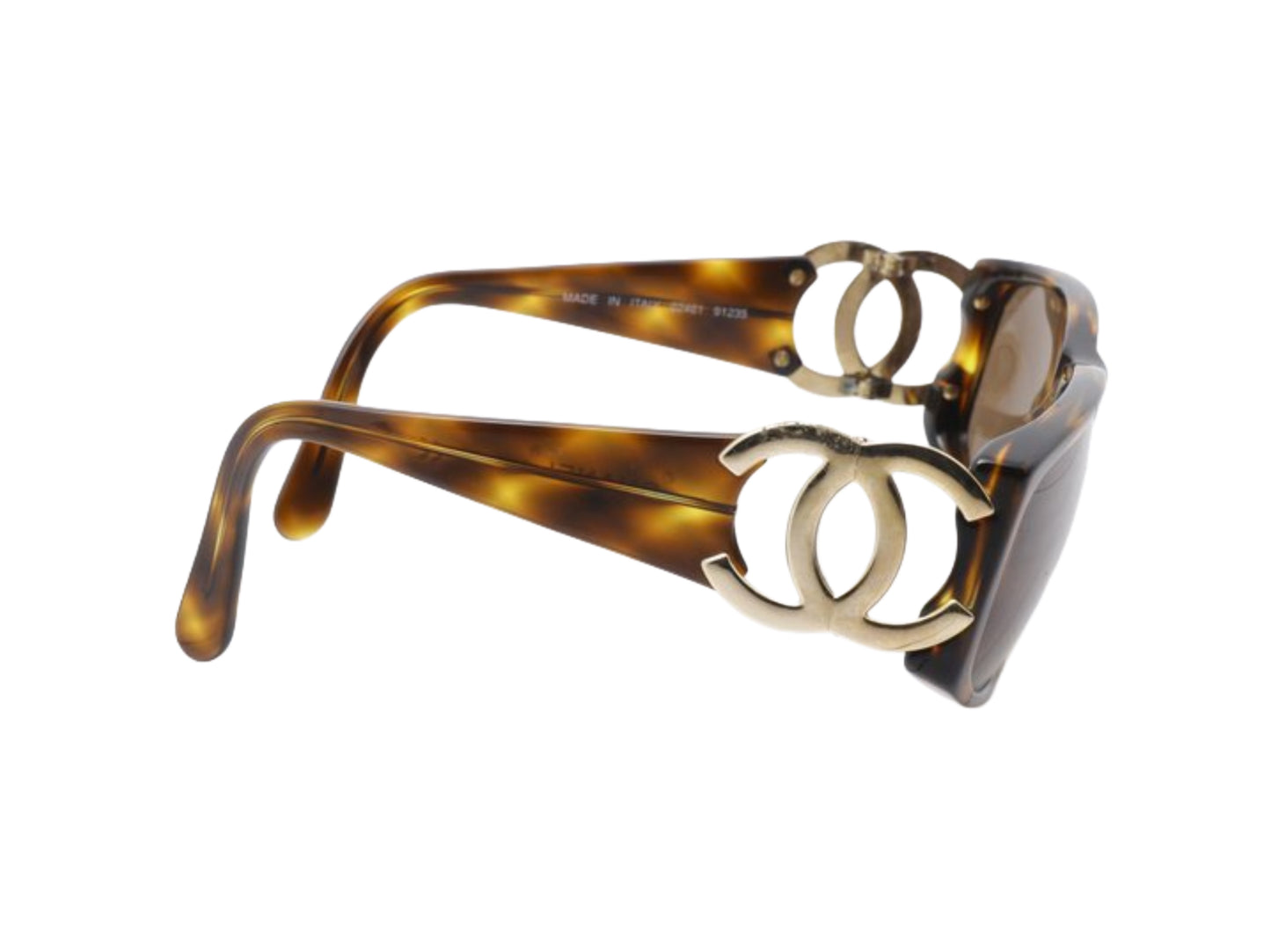 Chanel 2000s oversized cc sunglasses in tortoiseshell