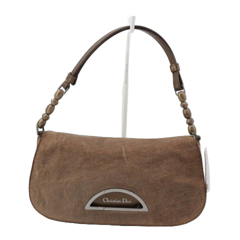 dior vintage maris pearl shoulder bag in toffee