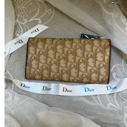 dior romantique heart detail vintage clutch wallet