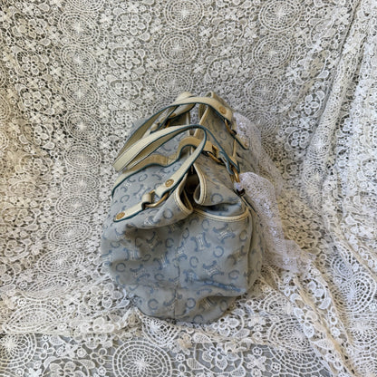xovintage celine large vintage lily c baby blue bag - Handbags