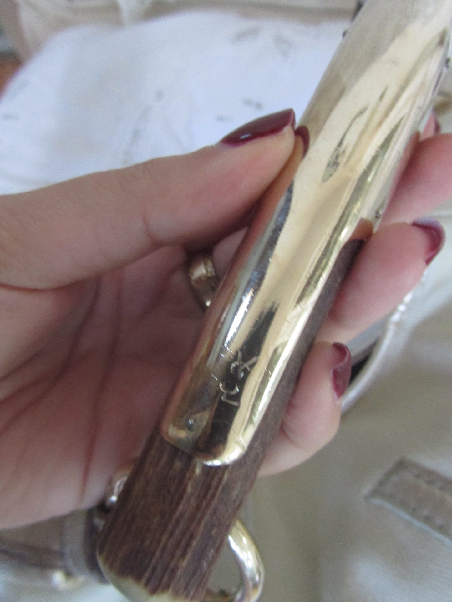 yves saint laurent rive gauche vintage ivory mombasa bag