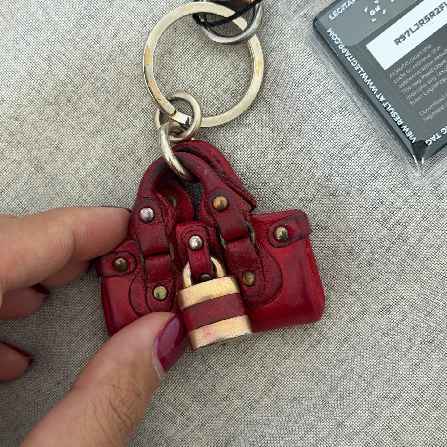 xovintage Chloé vintage 2000s keychain in red - Keychains