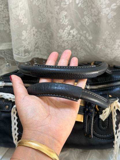 xovintage VINTAGE CHLOE PADDINGTON BAG IN BLACK - Handbags
