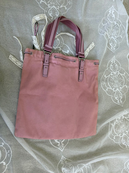xovintage yves saint laurent rive gauche pink kahala vintage tote bag larg - Handbags
