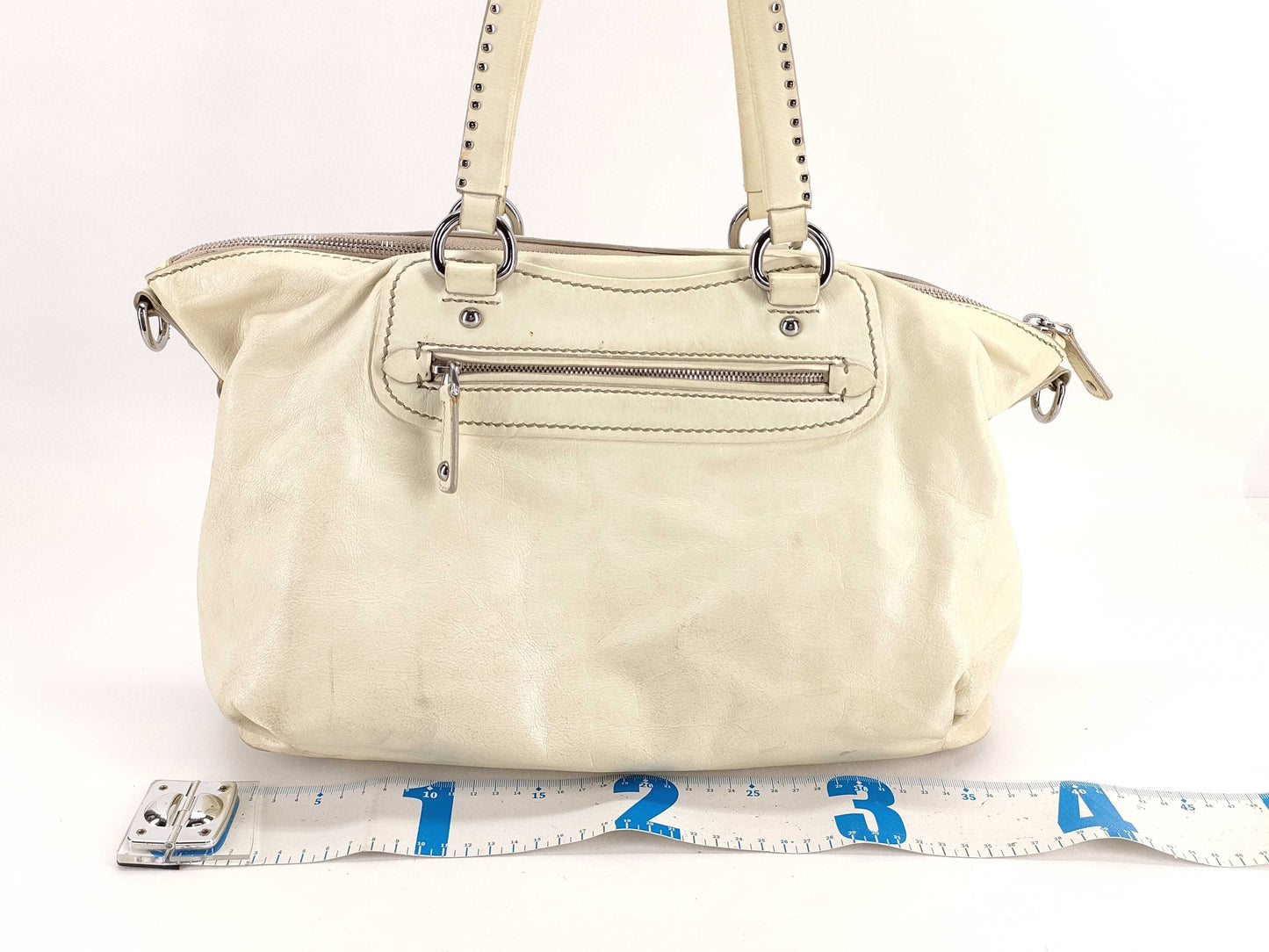 Miu Miu Vintage Heart Charm Ivory Bag