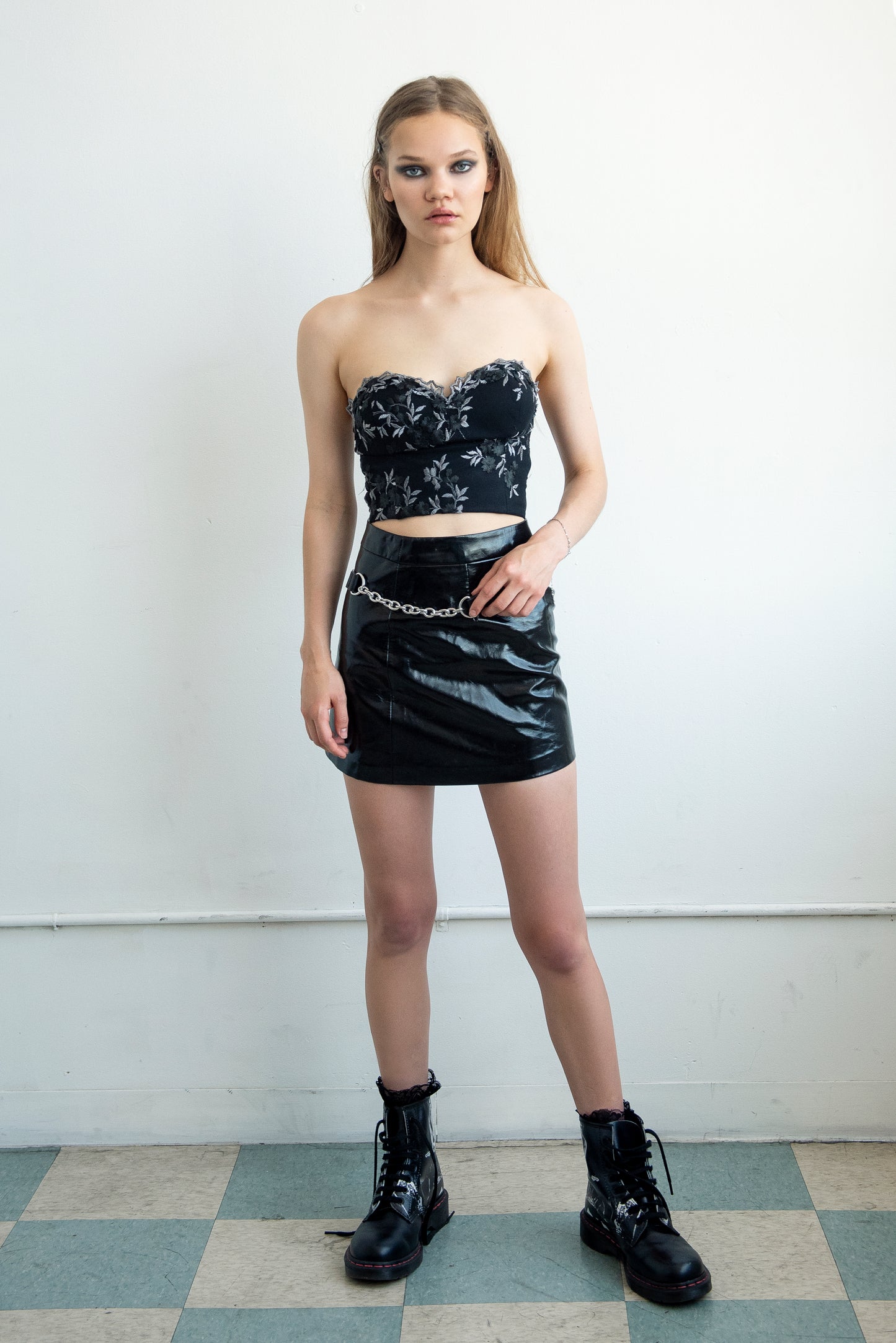 Floral Lace Bustier Corset Top