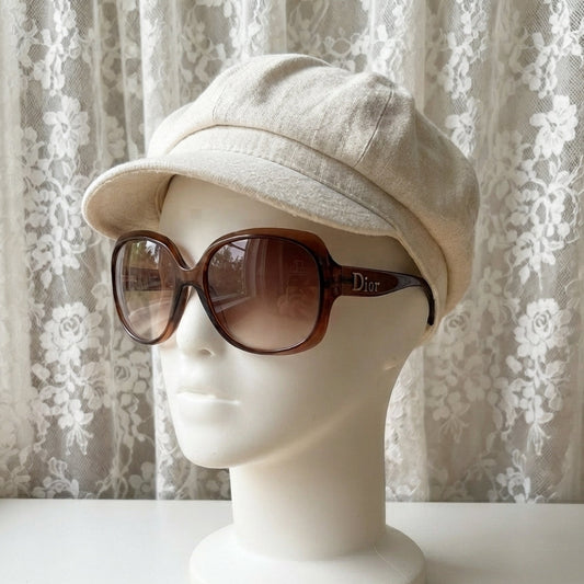 Dior Brown Vintage 2000s Oversized Sunglasses
