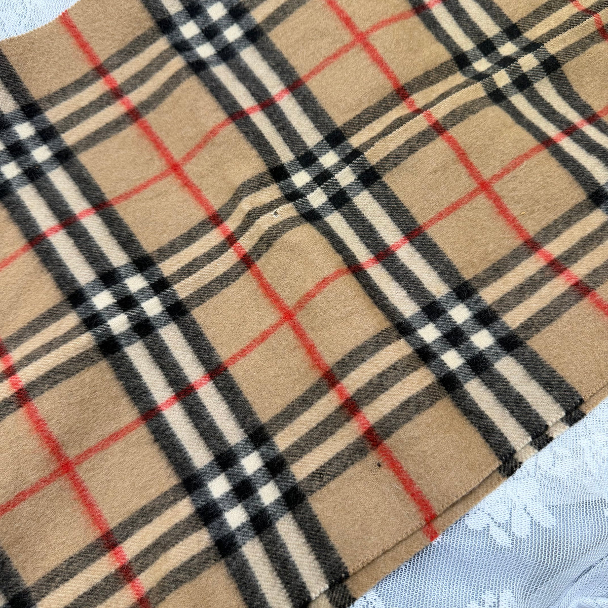 burberry vintage 90s classic 100% cashmere scarf
