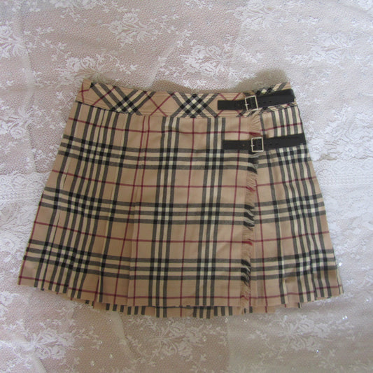 burberry blue label iconic vintage mini skirt