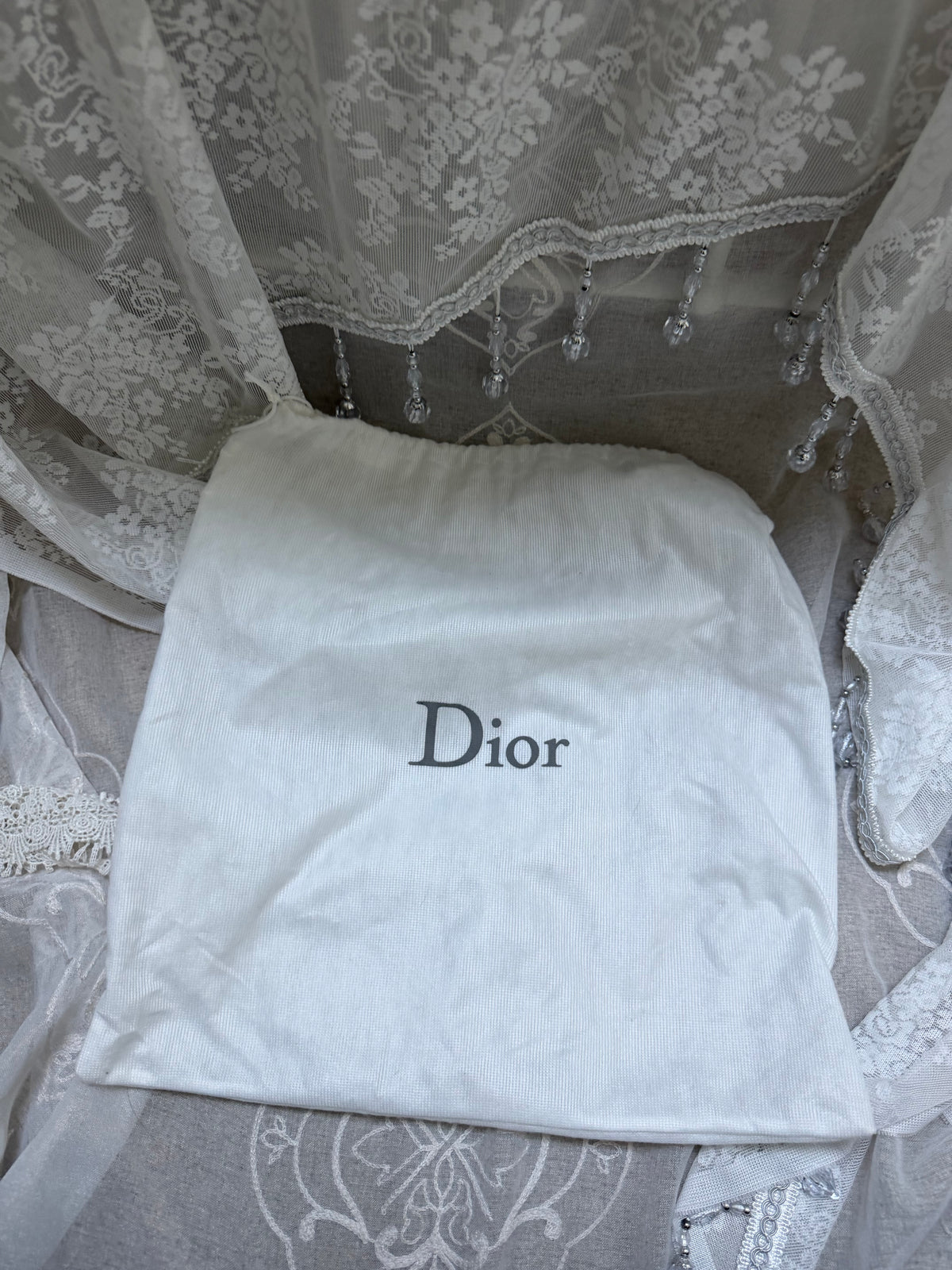xovintage VINTAGE DIOR 2000S ROMANTIC HEART-CHARM SHOULDER BAG - Handbags