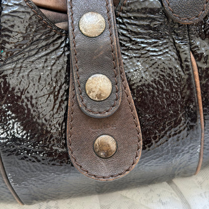 CHLOE VINTAGE SILVERADO BAG IN PATENT LEATHER