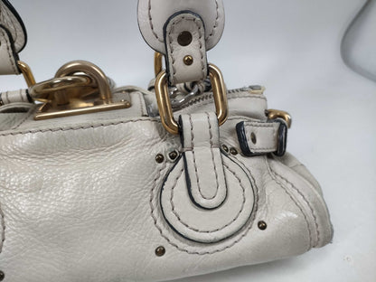 CHLOE VINTAGE MINI PADDINGTON BAG IN IVORY