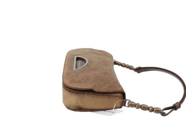 dior vintage maris pearl shoulder bag in toffee