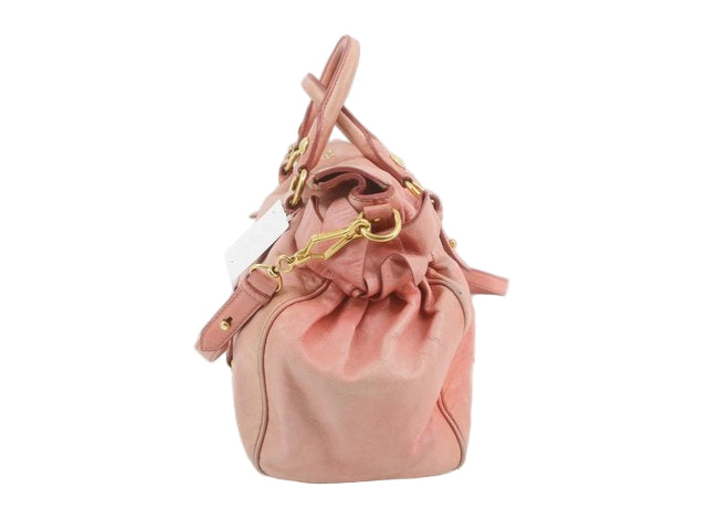 miu miu pretty rose pink vitello bow bag