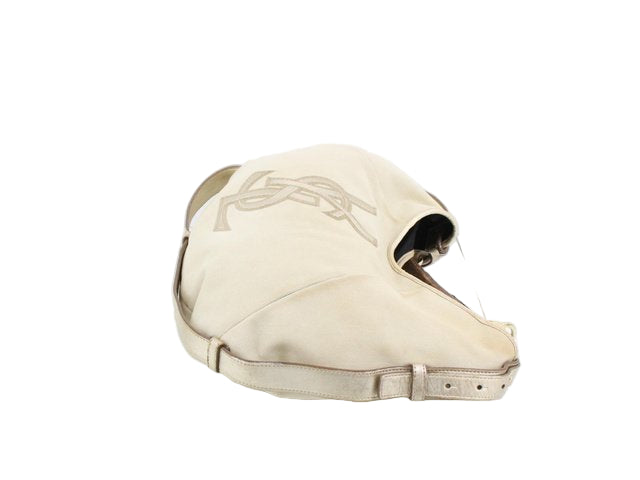 yves saint laurent rive gauche vintage ivory mombasa bag