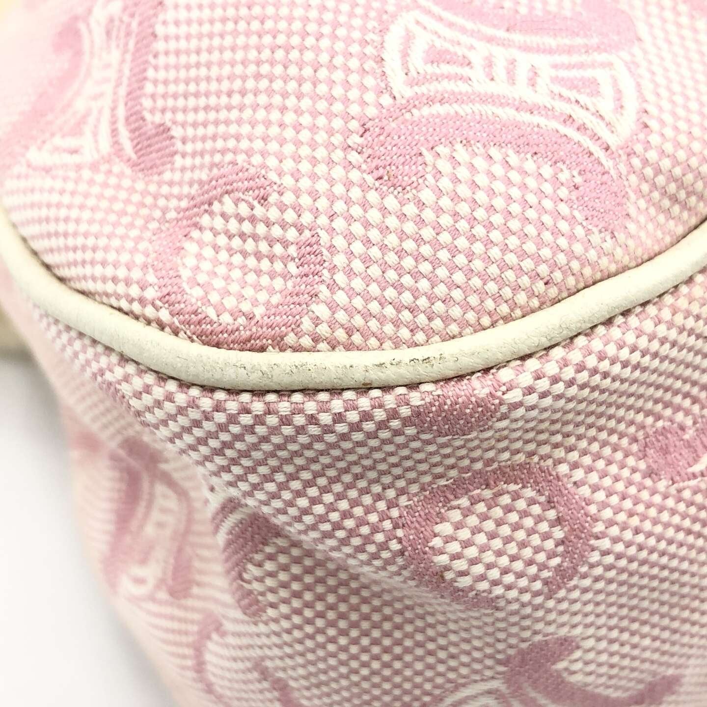 xovintage celine rare vintage fur-detailed pompom lily c pink bag - Handbags