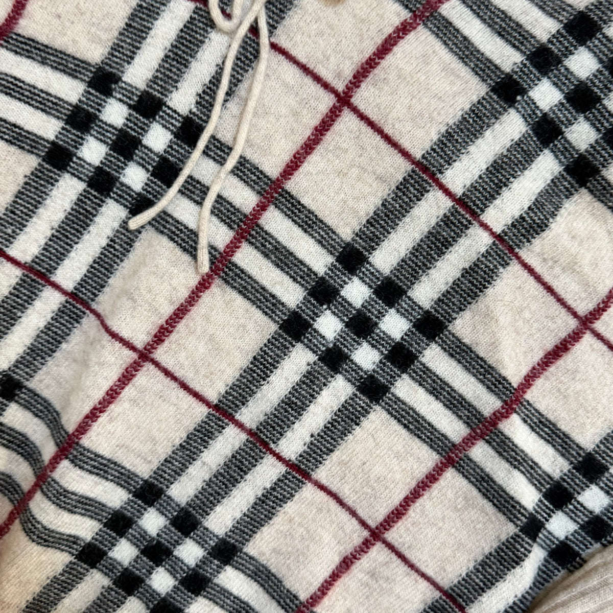 xovintage burberry blue label plaid cute wool sweater - Clothing